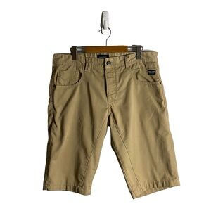Jack & Jones Men's Tan Khaki Anti Fit Button Fly Shorts